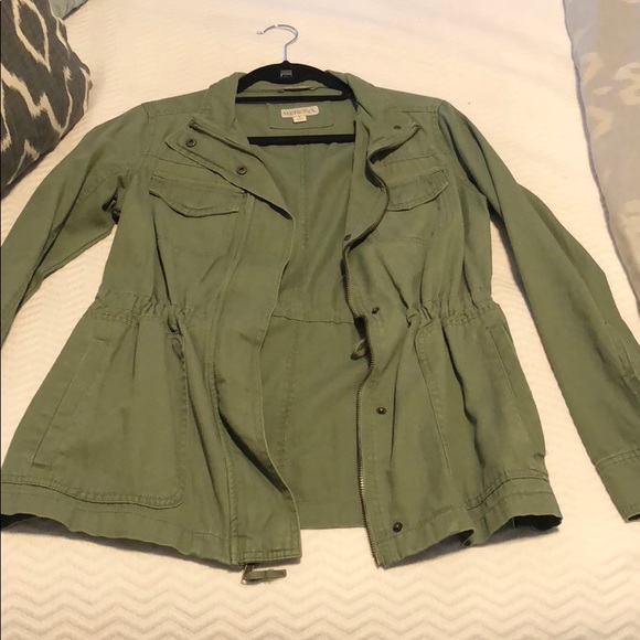 Army Jacket Jackets & Blazers - Olive green jacket! Great to wear in the fall time